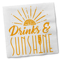 Drinks and Sunshine Cocktail Napkins by Twisted Wares