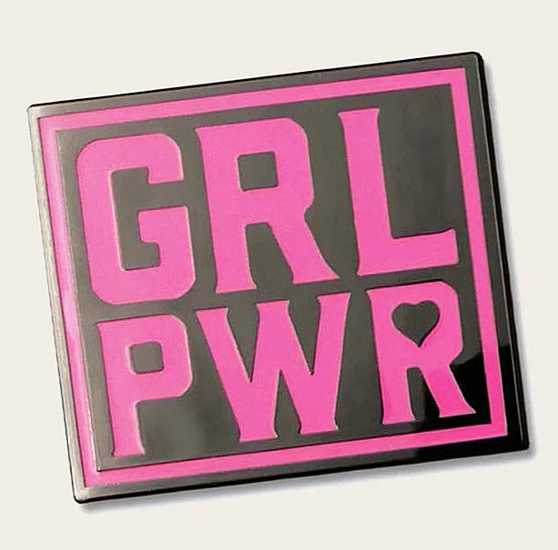 Grl Pwr Enamel Pin by Lucky Jack fka Trixie and Milo
