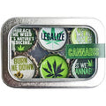 Cannabis Weed - 6 unique bottle cap magnet set in tin