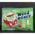 Eco, Recycled Coin Purse -  Weed Money  - Blue Q