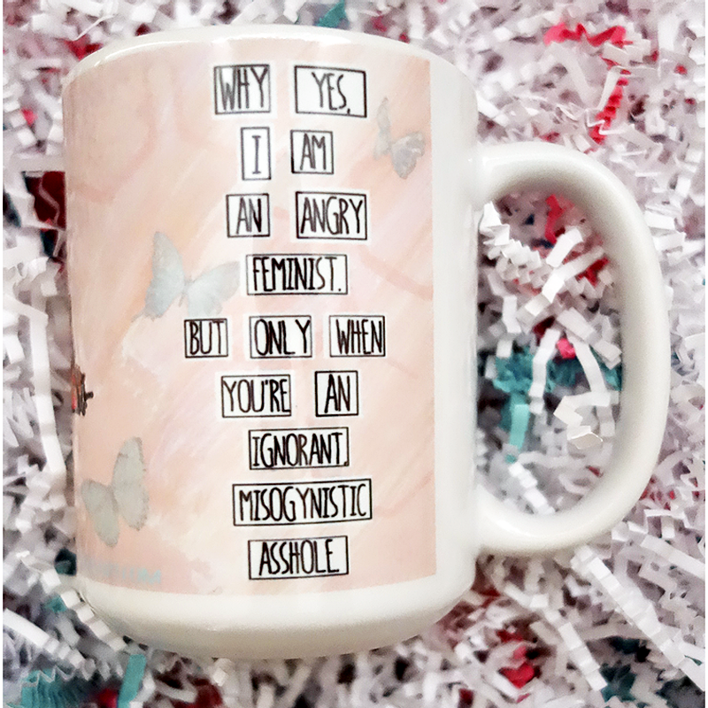 Angry Feminist Ceramic Mug