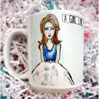 He said a woman could never do that - feminist artist design ceramic 15 ounce mug
