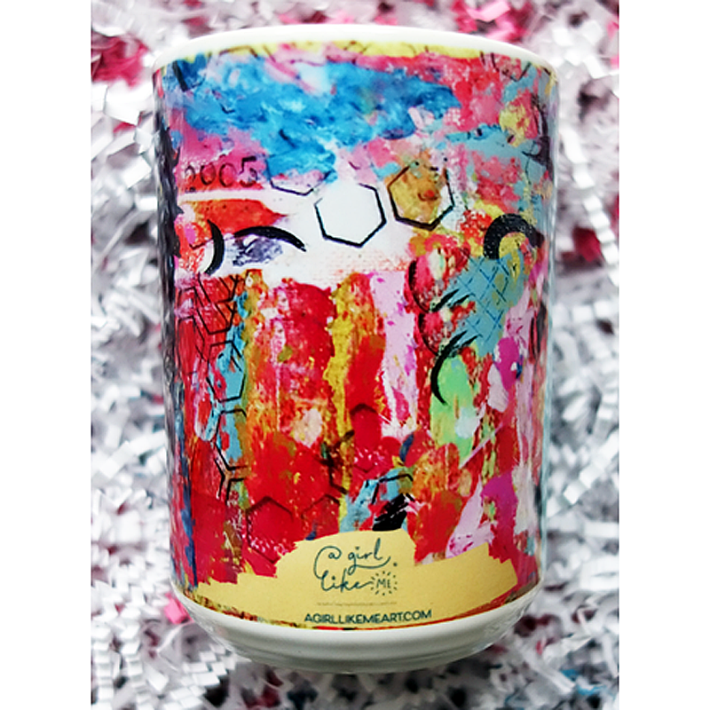 I am a black woman.  What is Your Superpower? - feminist artist design 15 ounce mug