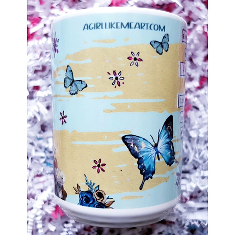 Happily Ever After In My Own Castle feminist artist design ceramic 15 ounce mug