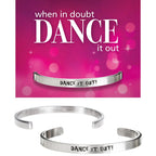 Dance It Out handcrafted recycled lead-free pewter adjustable cuff