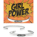 Girl Power handcrafted recycled lead-free pewter adjustable cuff bracelets