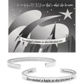 She needed a hero, so she became one - recycled lead-free pewter adjustable cuff bracelets