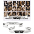 Empowered women - handcrafted lead-free pewter adjustable cuff bracelets