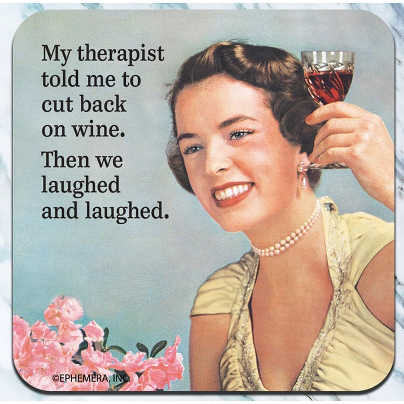 Cut back on wine - Coaster - AA