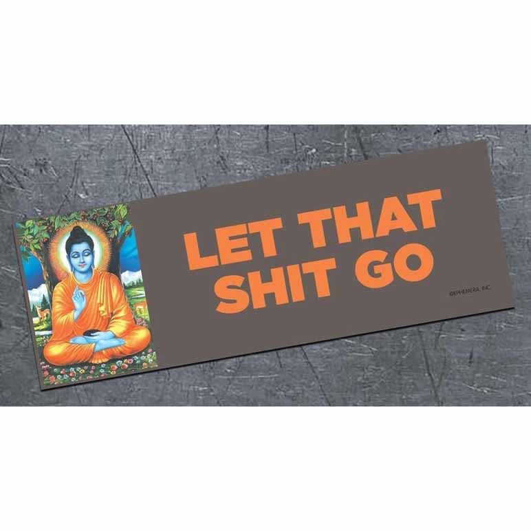 Let That Shit Go - bumper magnet - AA