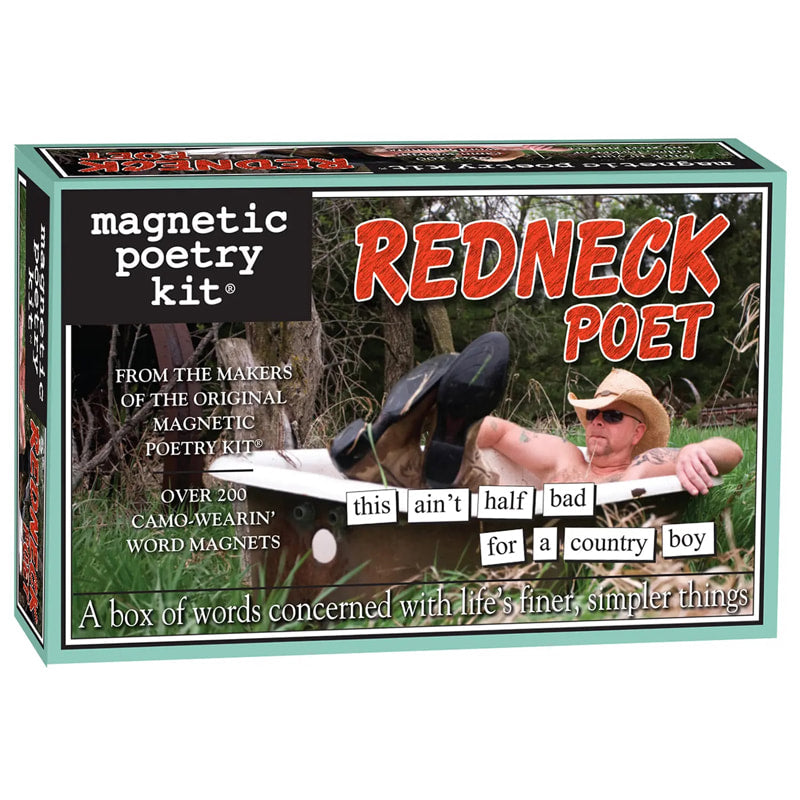 Redneck Poet themed Magnetic Poetry kit