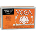 Yoga themed Magnetic Poetry kit