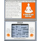 Yoga themed Magnetic Poetry kit