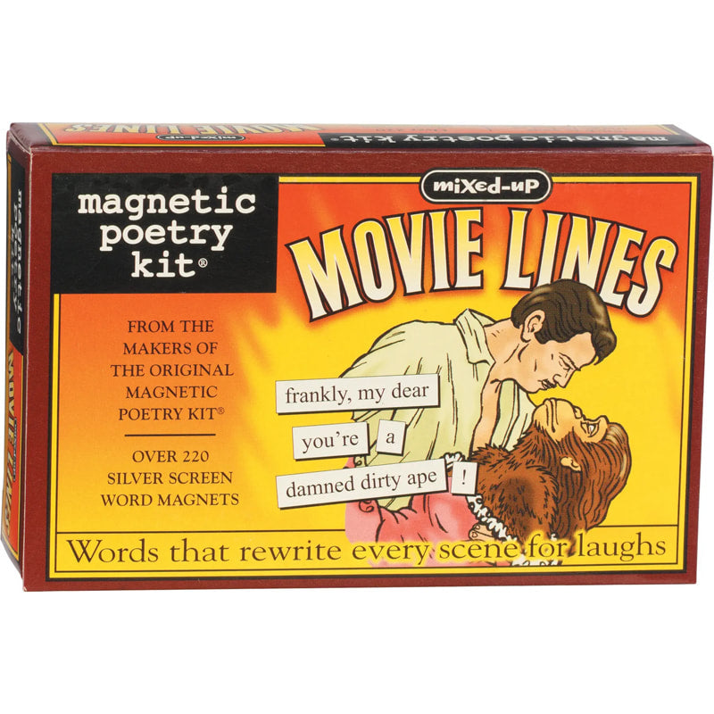 Movie Lines themed Magnetic Poetry kit