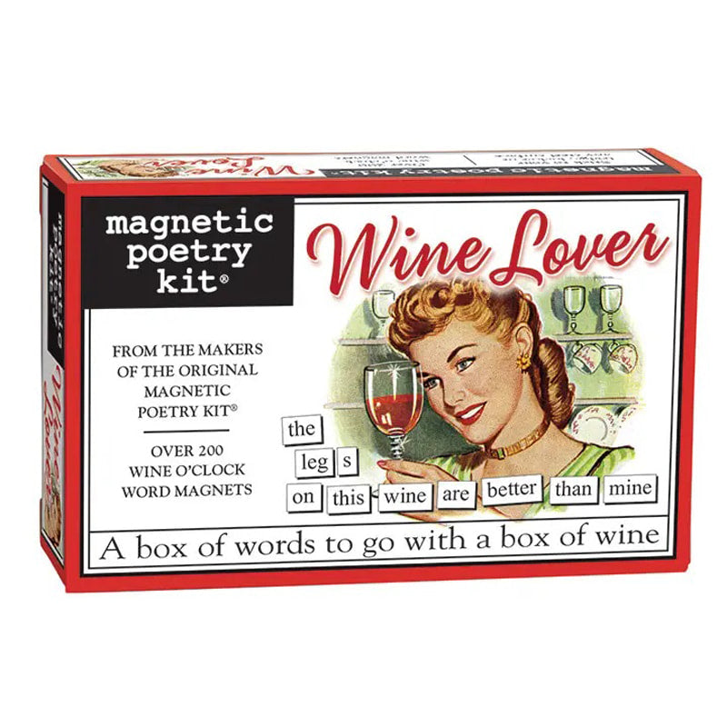 Wine Lover themed Magnetic Poetry kit