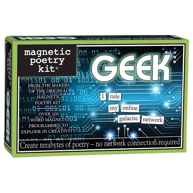 Geek themed Magnetic Poetry kit
