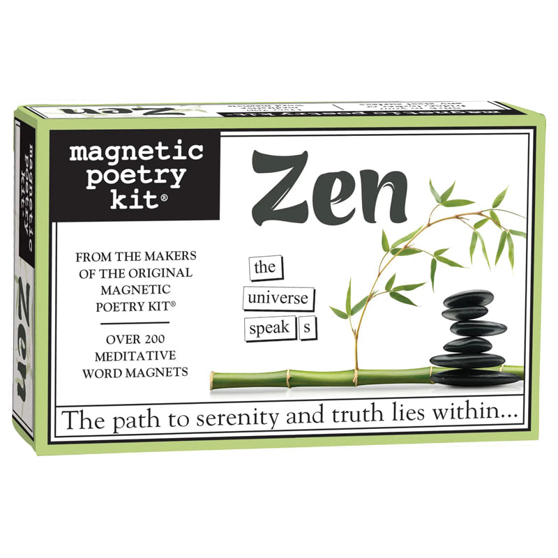 Zen themed Magnetic Poetry kit