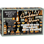 Cocktail Hour themed Magnetic Poetry kit