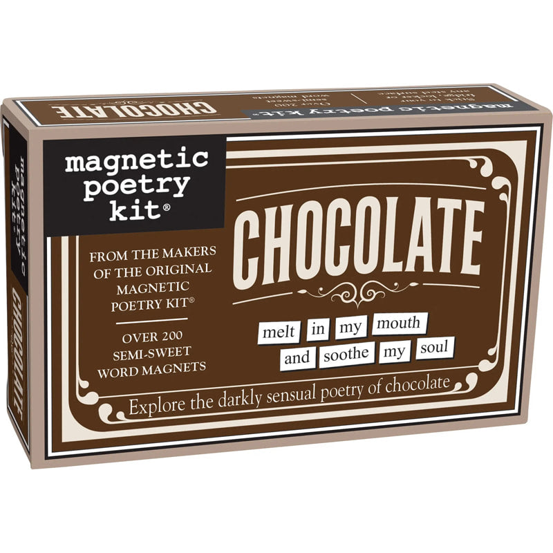 Chocolate themed Magnetic Poetry kit