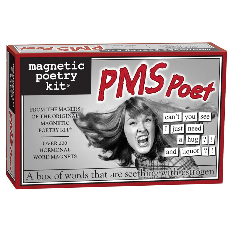 PMS themed Magnetic Poetry kit