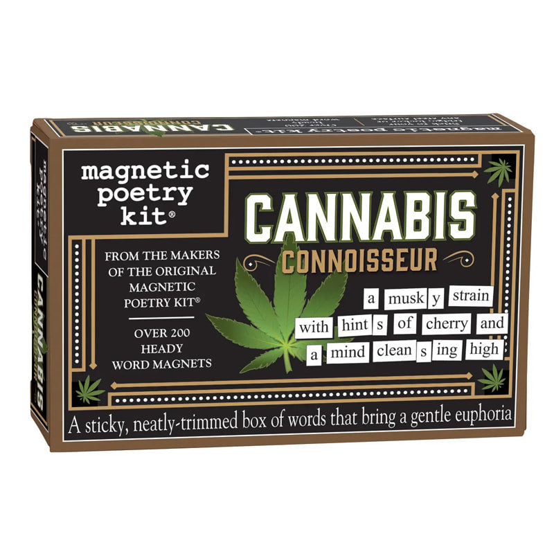 Cannabis themed Magnetic Poetry kit