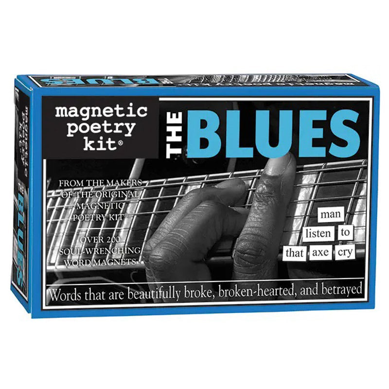 The Blues themed Magnetic Poetry kit