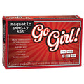 Go Girl themed Magnetic Poetry kit