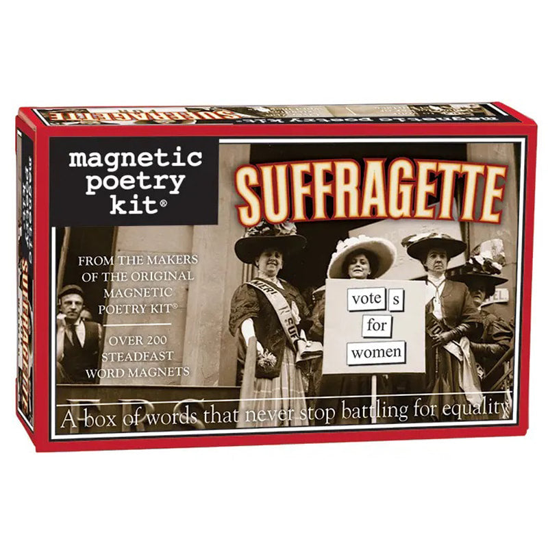 Suffragette themed Magnetic Poetry kit