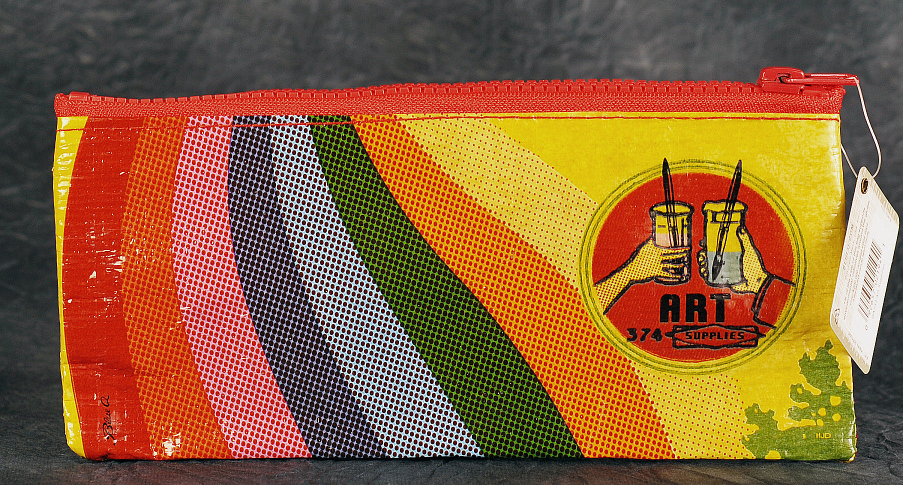 Art Supplies Feed Your Creative Juices- Blue Q Pencil Case