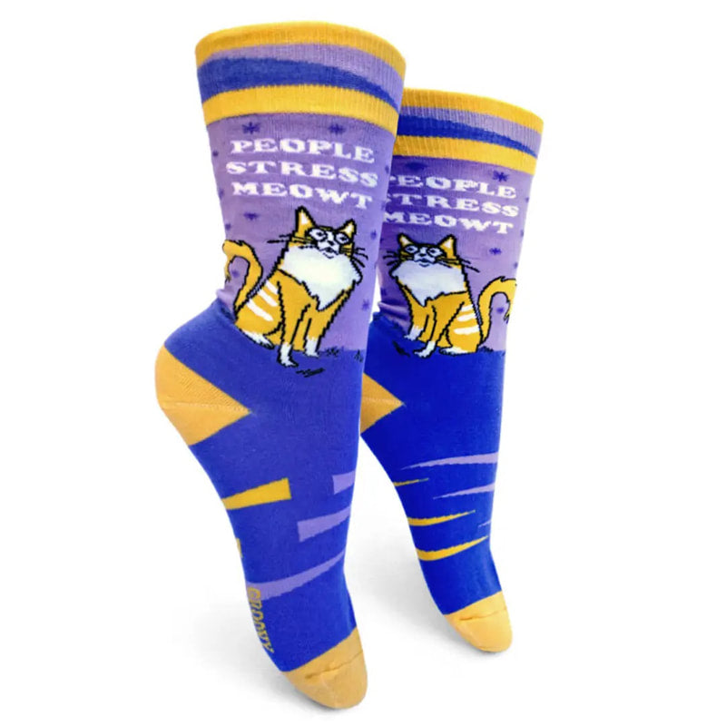 People Stress Meowt - Women's Crew Socks  - BB