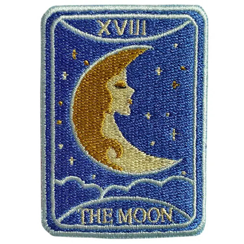 Moon Tarot-  Iron-On Embroidered Patch - BB