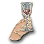 Goblet of Wine Enamel Pin - CC