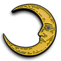 Moon Face with Blue eye Enamel Pin - CC