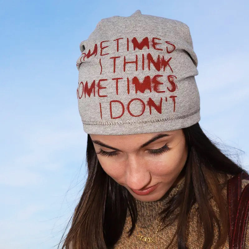 Sometimes I think Sometimes I don't - Women's Beanie Cap FF