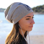 Don't Interrupt me as I escape the Day through Music - Women's beanie. FF