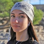 Don't Interrupt me as I escape the Day through Music - Women's beanie. FF