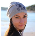 Don't Interrupt me as I escape the Day through Music - Women's beanie. FF