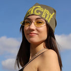 be different -nylon and wool women's beanie - FF