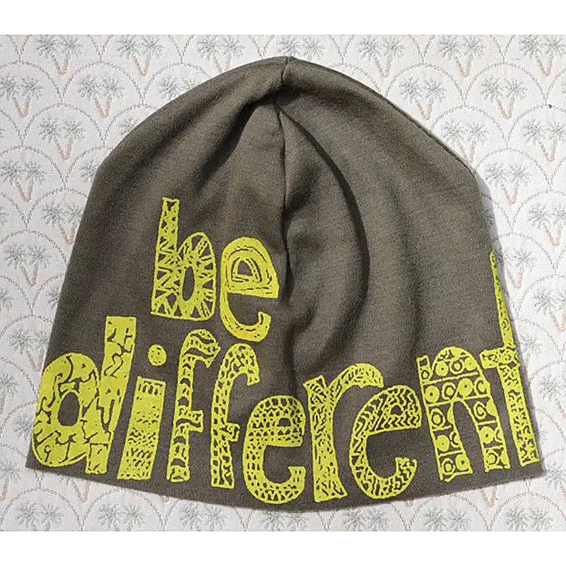 be different -nylon and wool women's beanie - FF