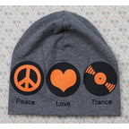 Peace, Love, Trance. Soft, Warm Women's Beanie Cap - FF