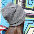 You're so Tweet Sweet- Gray Melange Cotton Ribbed beanie - FF