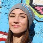 You're so Tweet Sweet- Gray Melange Cotton Ribbed beanie - FF