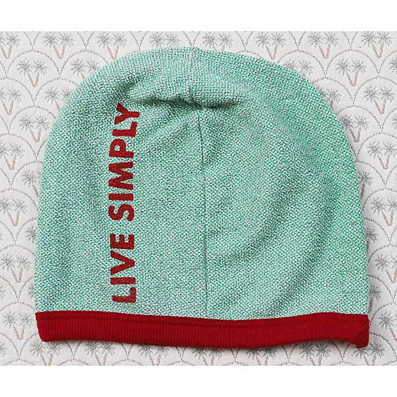 LIVE SIMPLY Reversed Cotton Sweatshirt Printed Women's Beanie Cap - FF