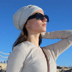 Sad Me + Coffee = Happy Me Inverted Sweatshirt Fabric Beanie - FF
