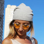 Sad Me + Coffee = Happy Me Inverted Sweatshirt Fabric Beanie - FF