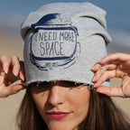 I Need More Space - Sweatshirt Fabric  Women's Beanie - FF