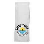 There it goes.  My last fuck. Hang Tight Cotton Towel with pull through loop - by Twisted Wares