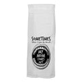 Sometimes when I open my Mouth My MOM Comes out. Hang Tight Cotton Towel with pull through loop - by Twisted Wares