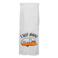 I Sleep Around - Hang Tight Cotton Towel with pull through loop - by Twisted Wares