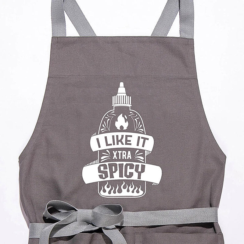 SALE: I LIKE IT XTRA SPICY - unisex adjustable Apron by Twisted Wares